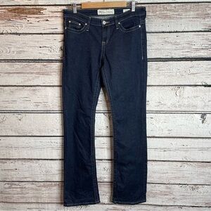 BKE Denim Payton Boot Stretch Jean Size 29L‎ Long Dark Wash Embroidered Pockets